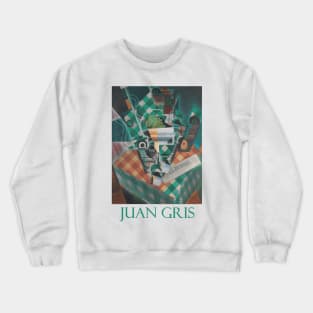 Still Life with Checkered Tablecloth by Juan Gris Crewneck Sweatshirt